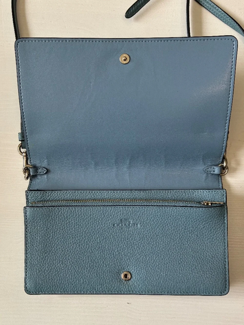 Coach Pebble Crossbody Wallet